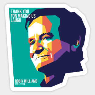 In Memoriam Robin Williams Sticker